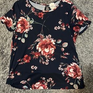 Daytrip Navy Floral Top